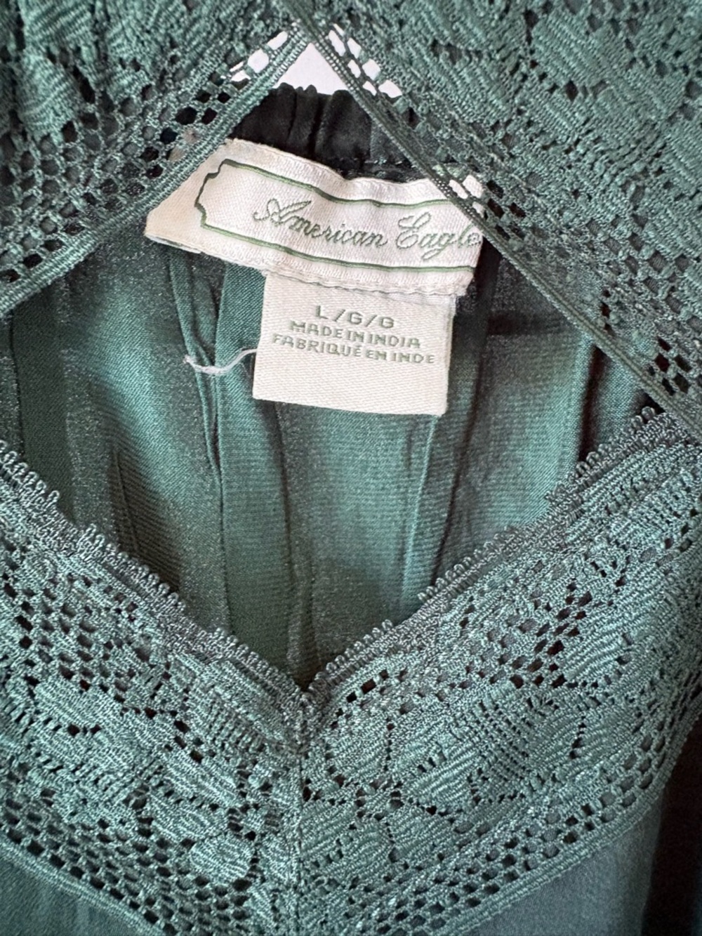 american eagle silky cutout lace dress - Picture 3 of 4